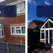 Replacing Polycarbonate Conservatory Roof with Solid Roof Before and After