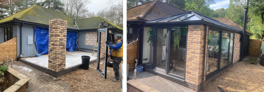 Edwardian Conservatory Installation in Stafford